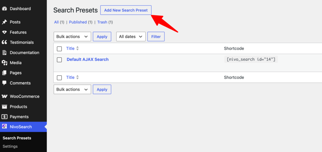 Create a New Preset